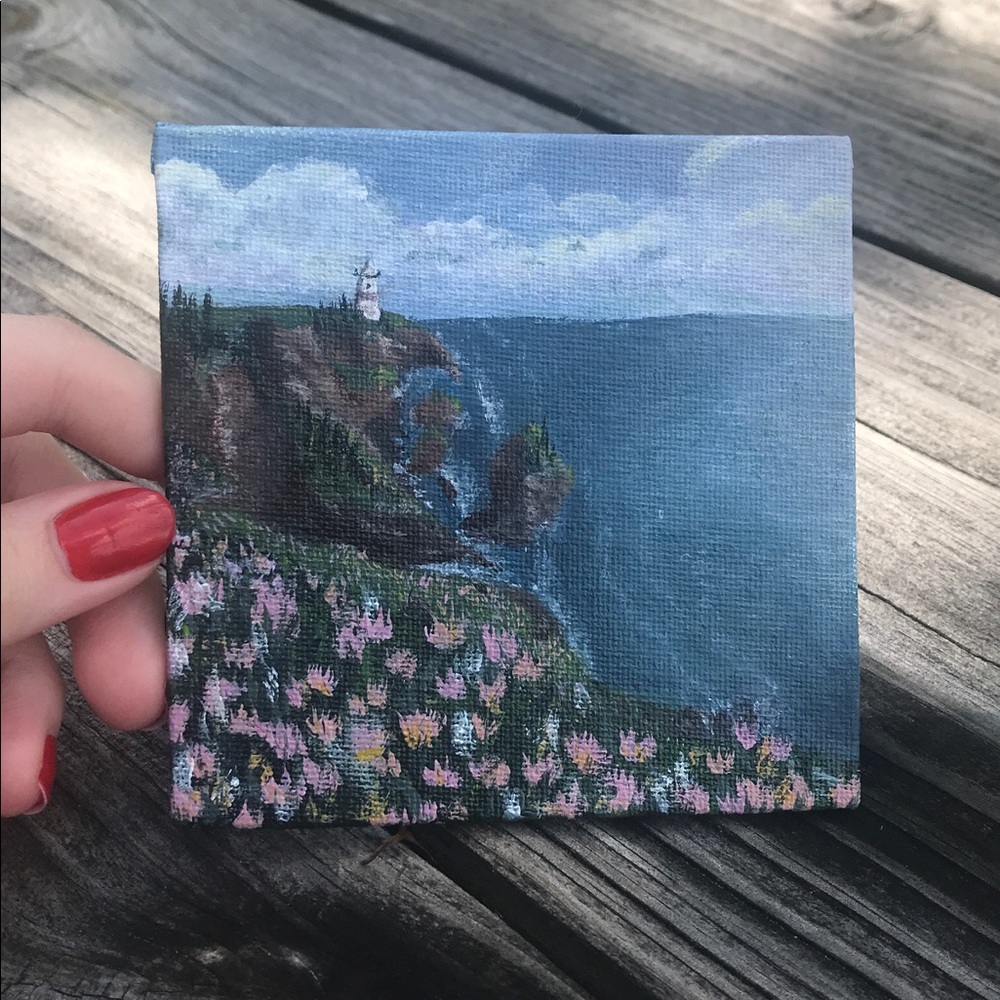 Ocean Cove acrylic painting